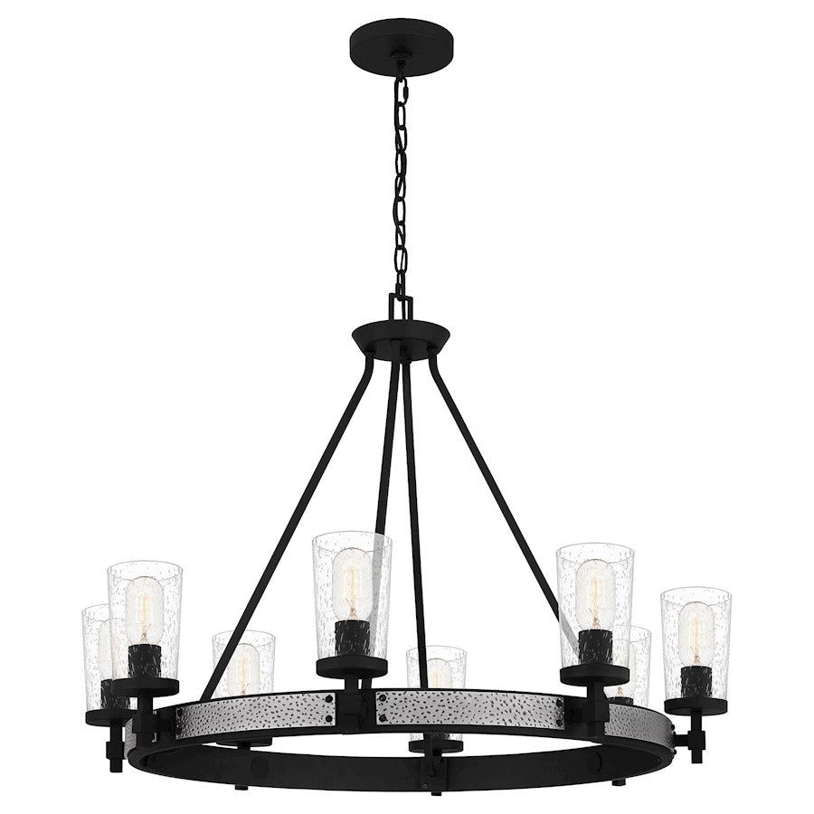 Alpine Chandelier, Earth Black/Clear Seeded