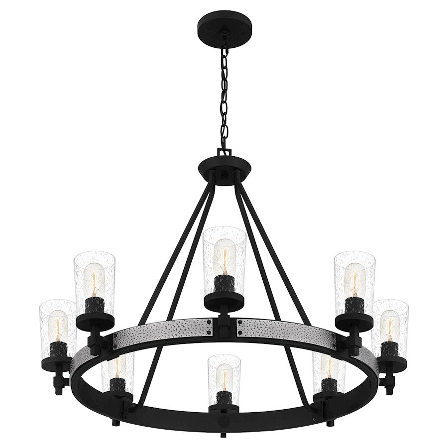 Alpine Chandelier, Earth Black/Clear Seeded