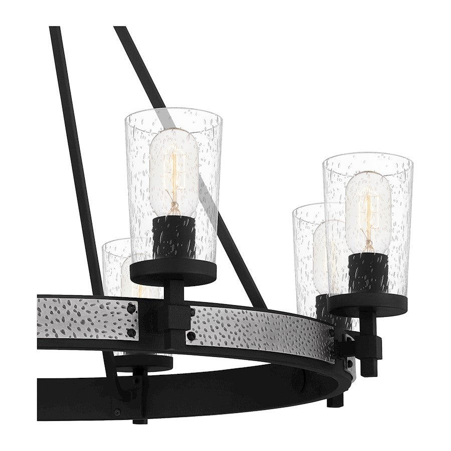 Alpine Chandelier, Earth Black/Clear Seeded