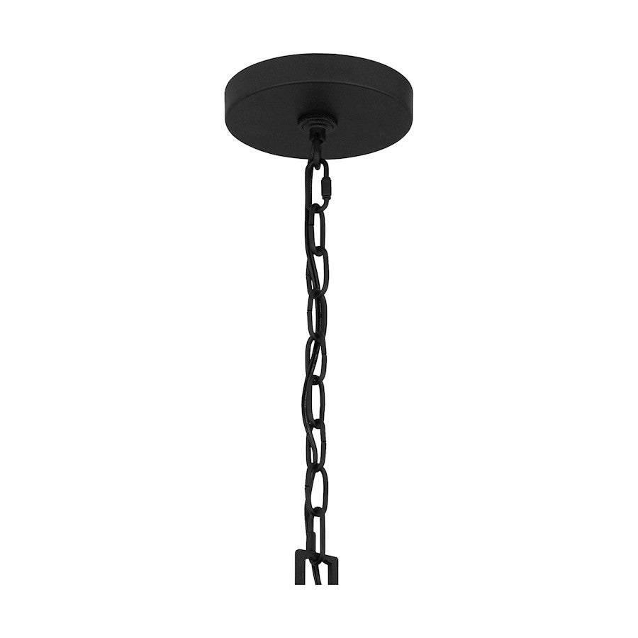 Alpine Chandelier, Earth Black/Clear Seeded