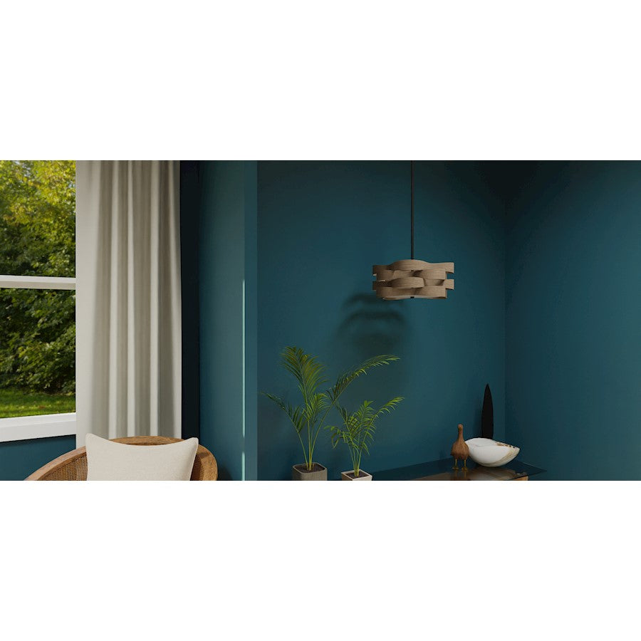Appleton 2 Light Pendant, Matte Black/Metal