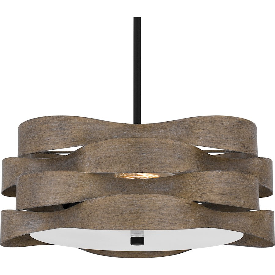 Appleton 2 Light Pendant, Matte Black/Metal