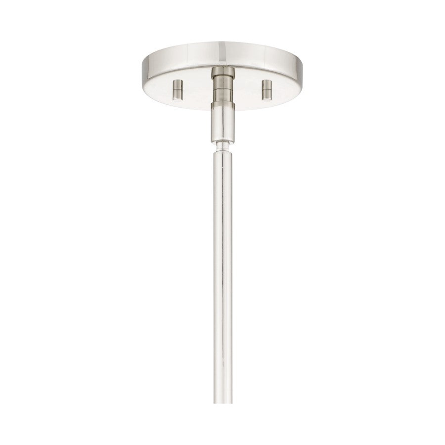 Aster 4 Light Mini Pendant, Clear Ribbed