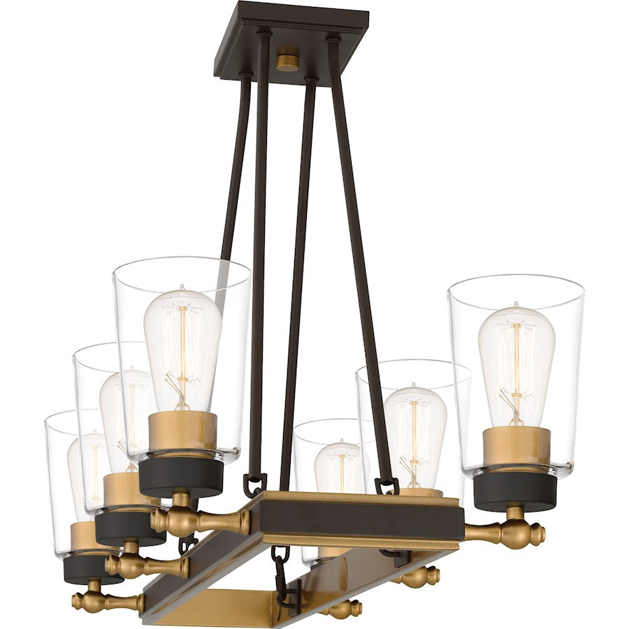 Atwood 6 Light Island Light, Old Bronze/Clear