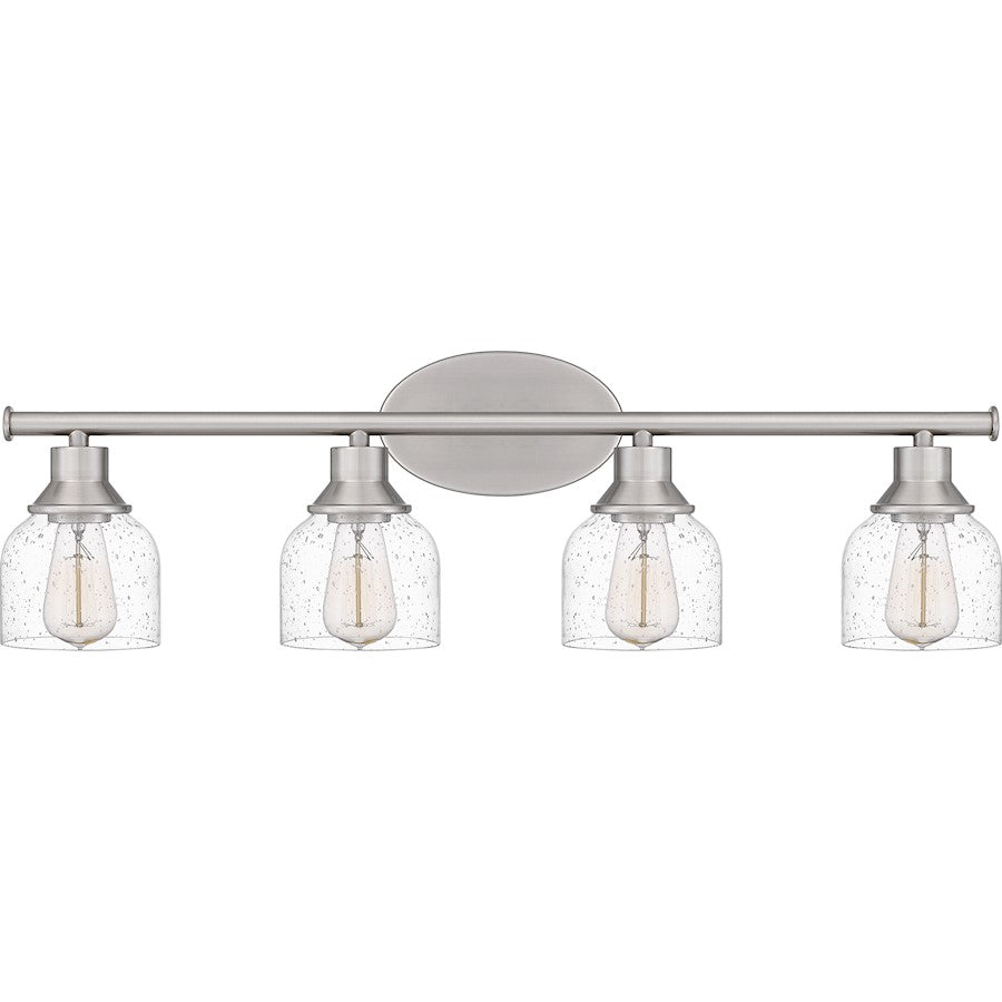 Caverly 4 Light Bath Light, Clear Seedy