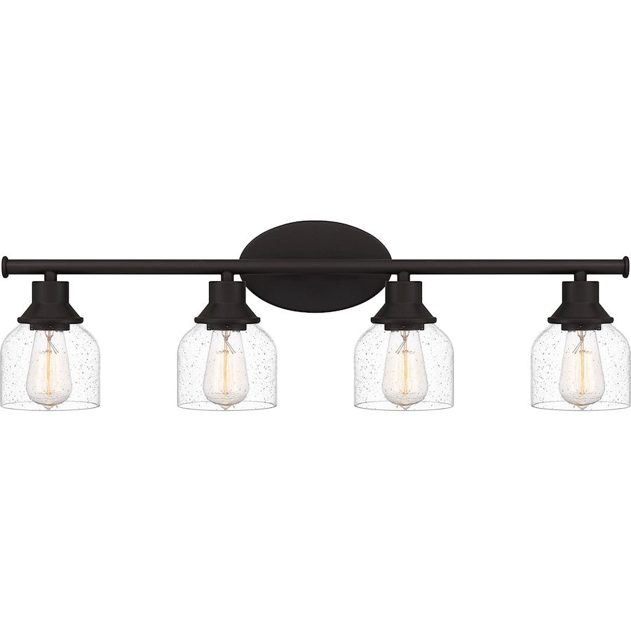Caverly 4 Light Bath Light, Clear Seedy