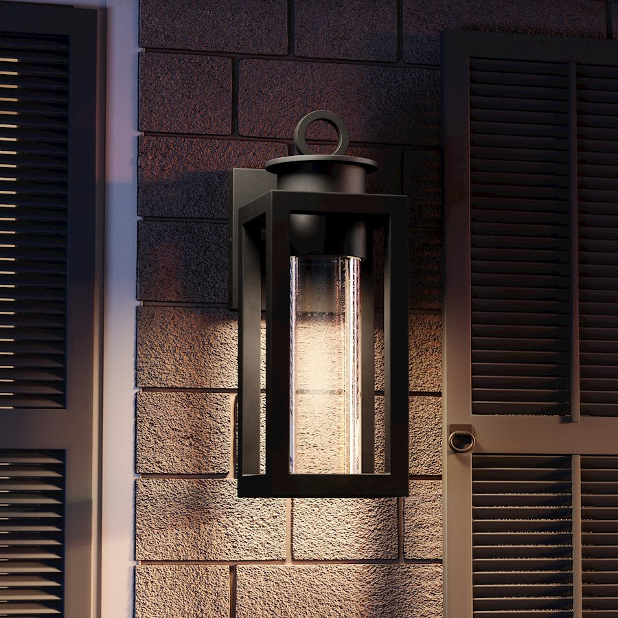 Donegal 1 Light Outdoor Wall Mount, Matte Black