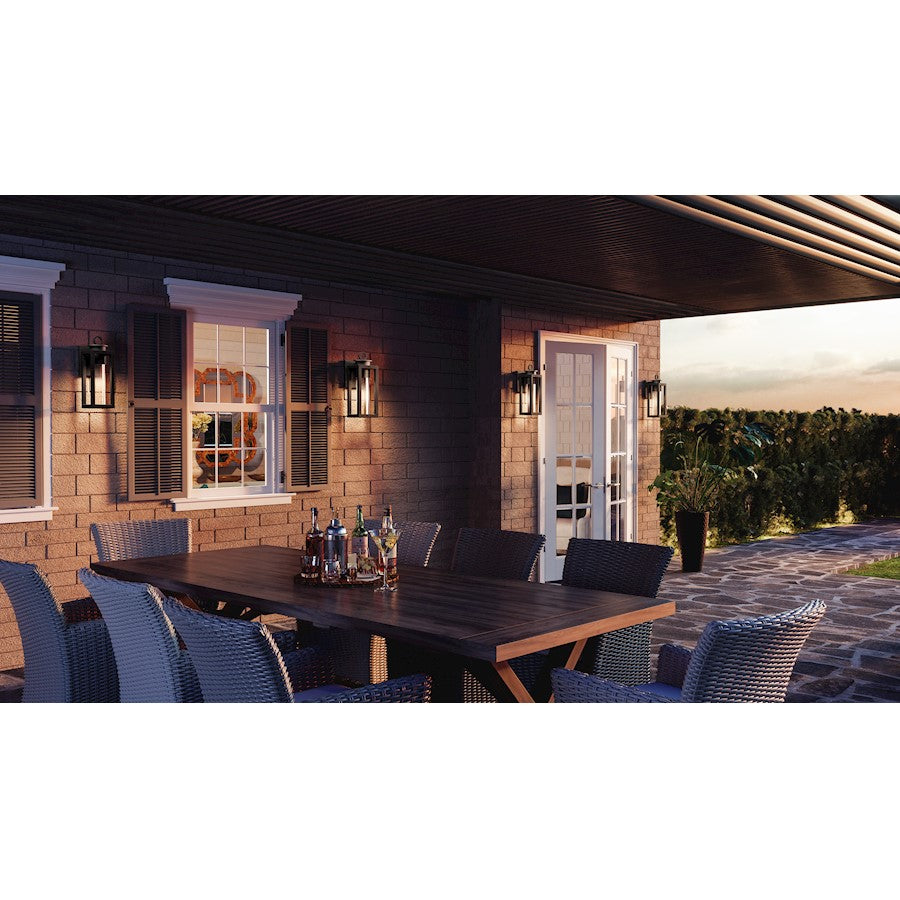 Donegal 1 Light Outdoor Wall Mount, Matte Black
