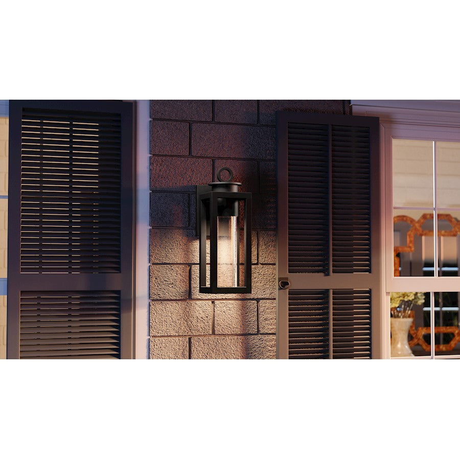 Donegal 1 Light Outdoor Wall Mount, Matte Black