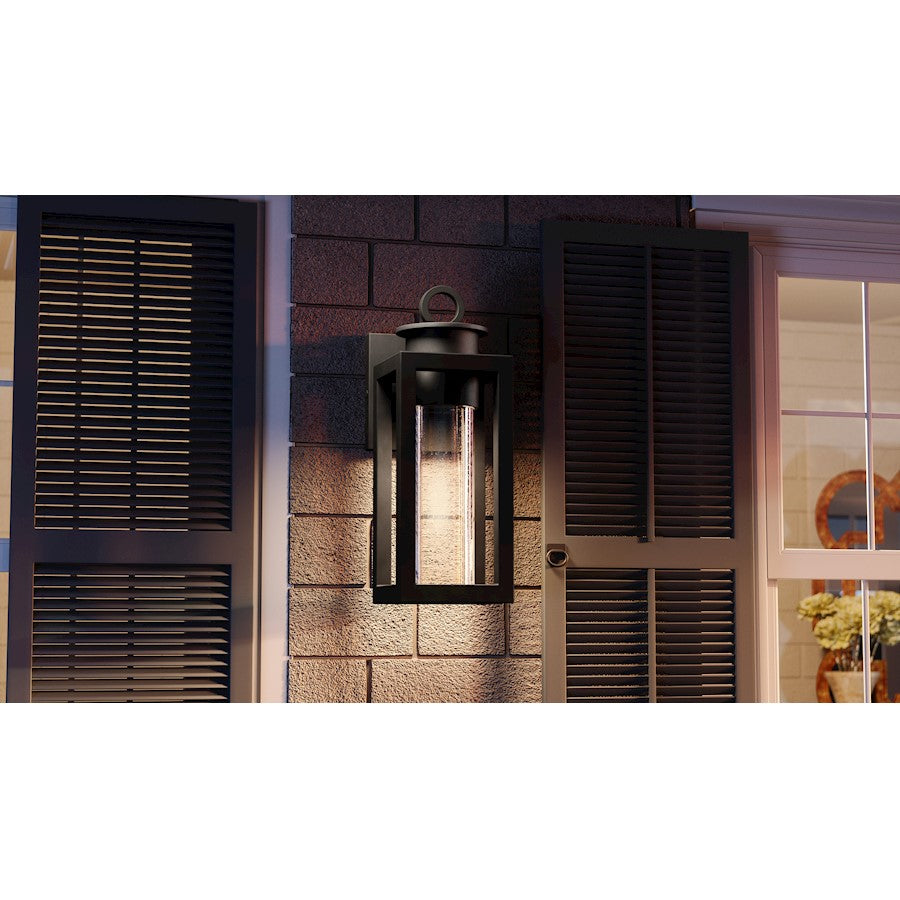 Donegal 1 Light Outdoor Wall Mount, Matte Black