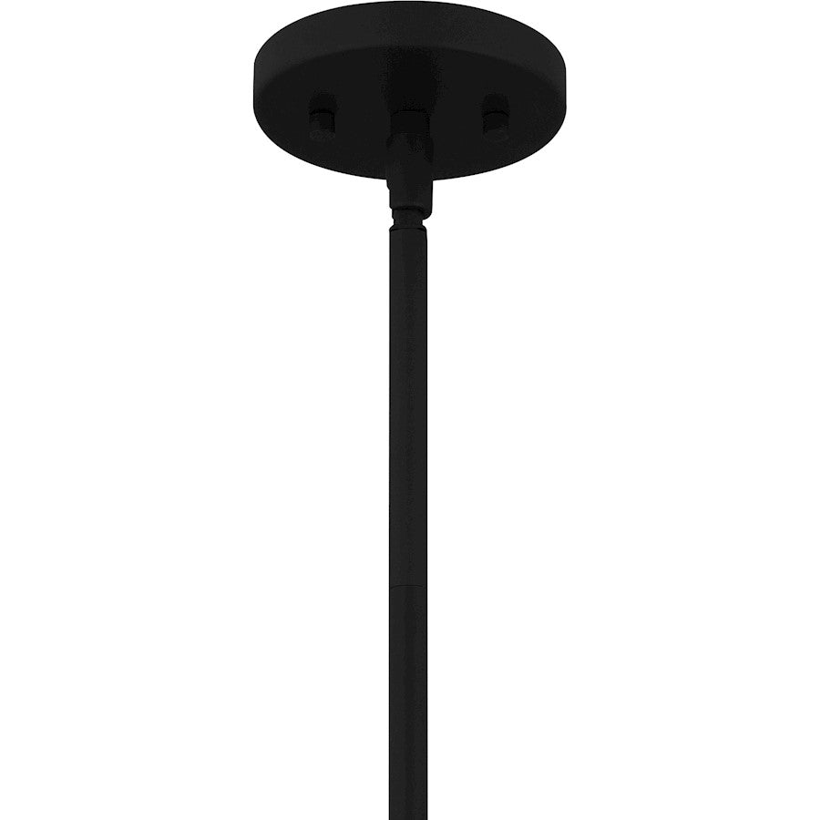 Daphne 1 Light Mini Pendant, Matte Black/Clear Ice
