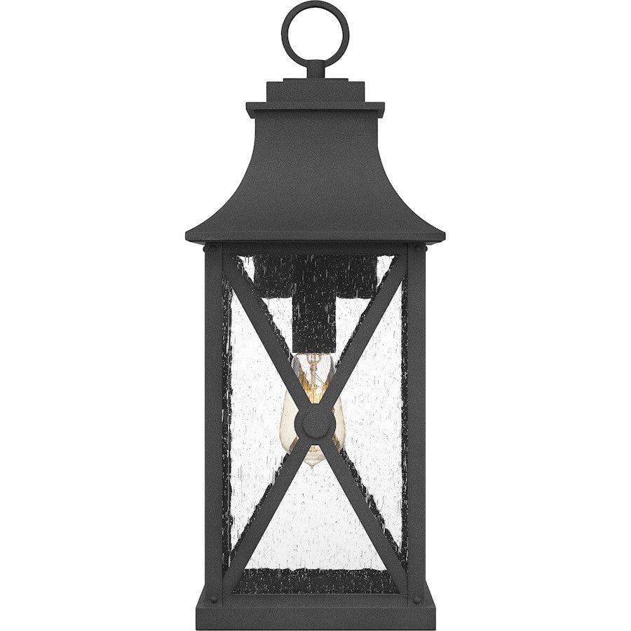 Ellerbee 1 Light Outdoor Wall Mount, Mottled Black