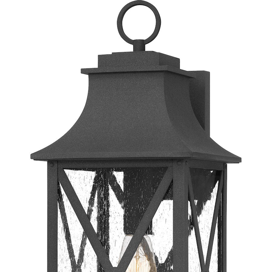 Ellerbee 1 Light Outdoor Wall Mount, Mottled Black