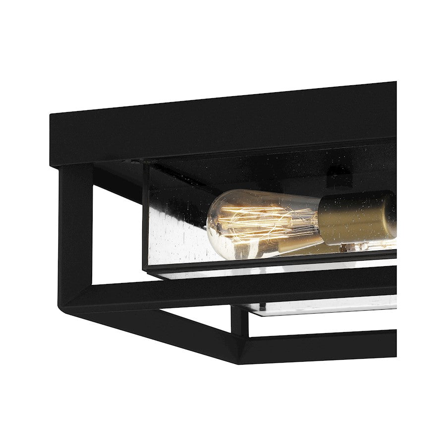 Infinger 2 Light Semi-Flush Mount, Clear Seeded