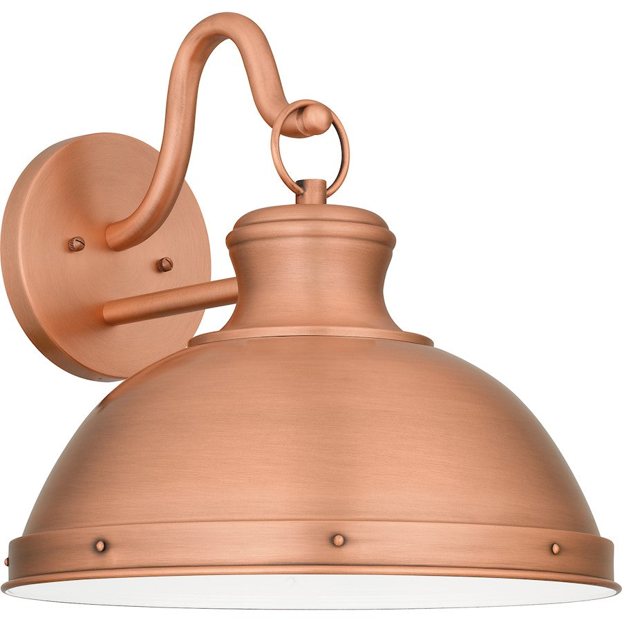 Jameson 1 Light Outdoor Lantern, Aged Copper/Metal