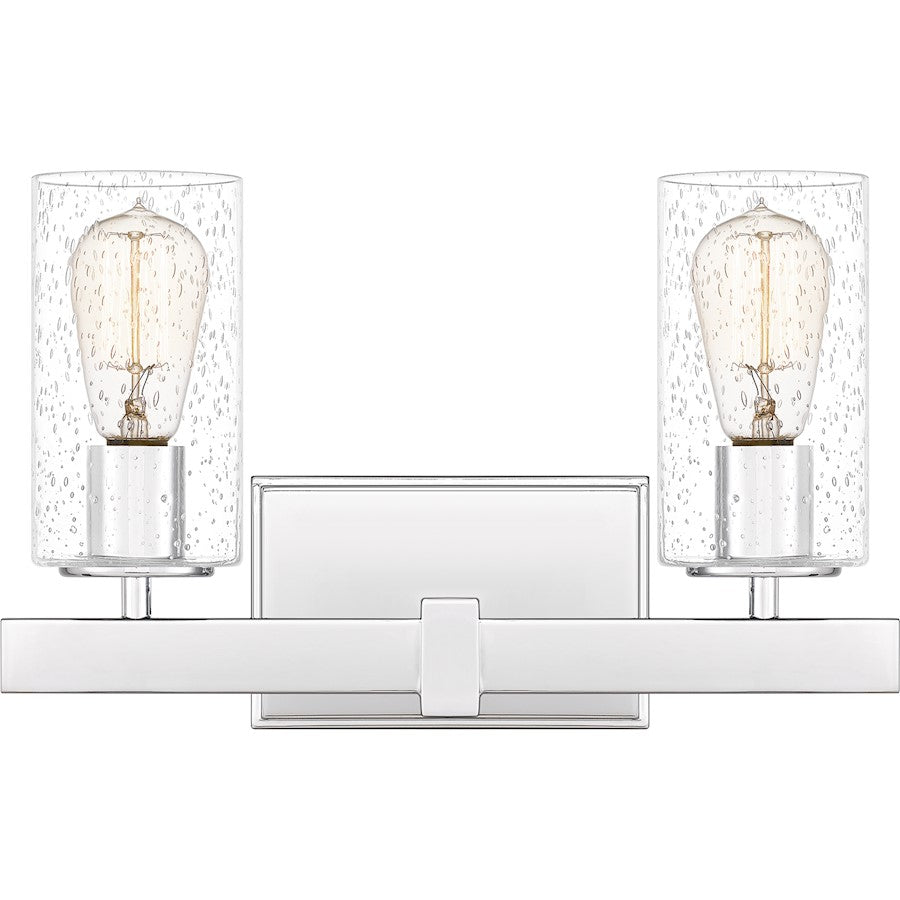 Kirby 2 Light 15" Bath Vanity, Polished Chrome