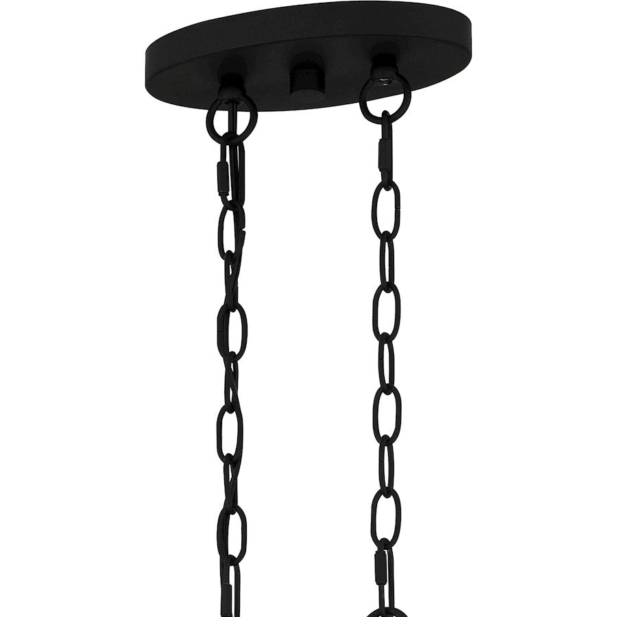 Legare 6 Light Island Light, Matte Black