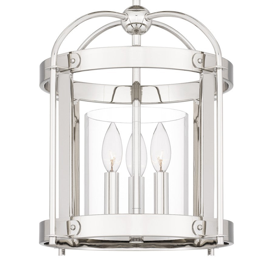 McPherson 3 Light Pendant, Clear