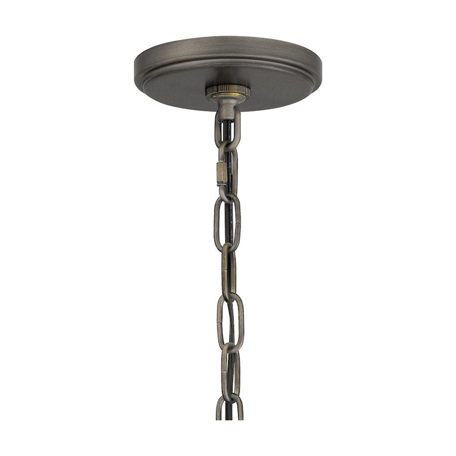 Merle 1 Light 17" Outdoor Lantern, Burnished Bronze/Seeded