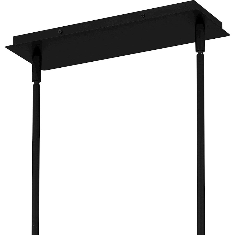 Celeste 5 Light Island Light, Matte Black/Clear Crystal