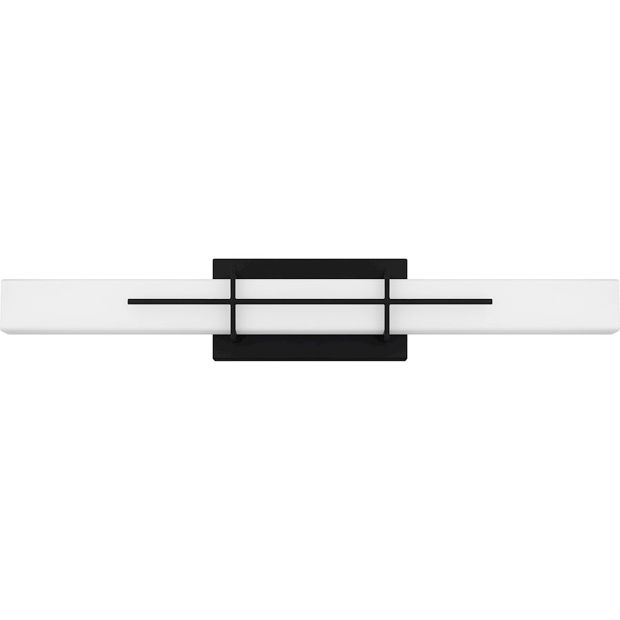 Giselle Bath Light, Matte Black/Opal Etched