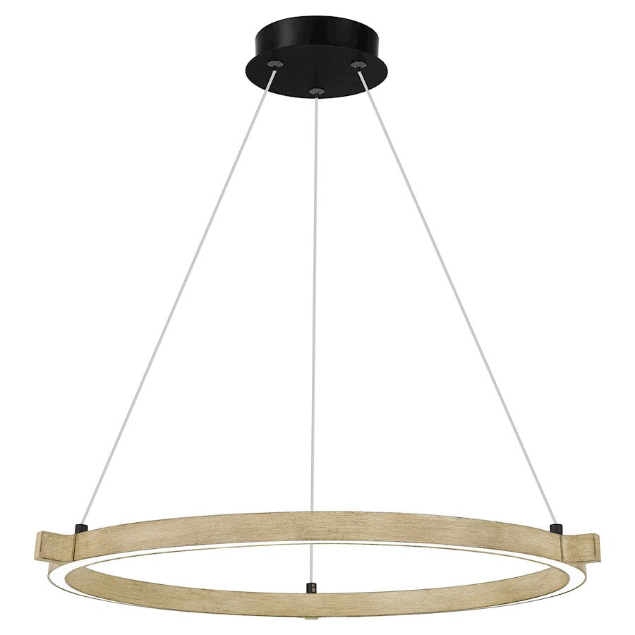 Soma Pendant, Whitewashed Walnut