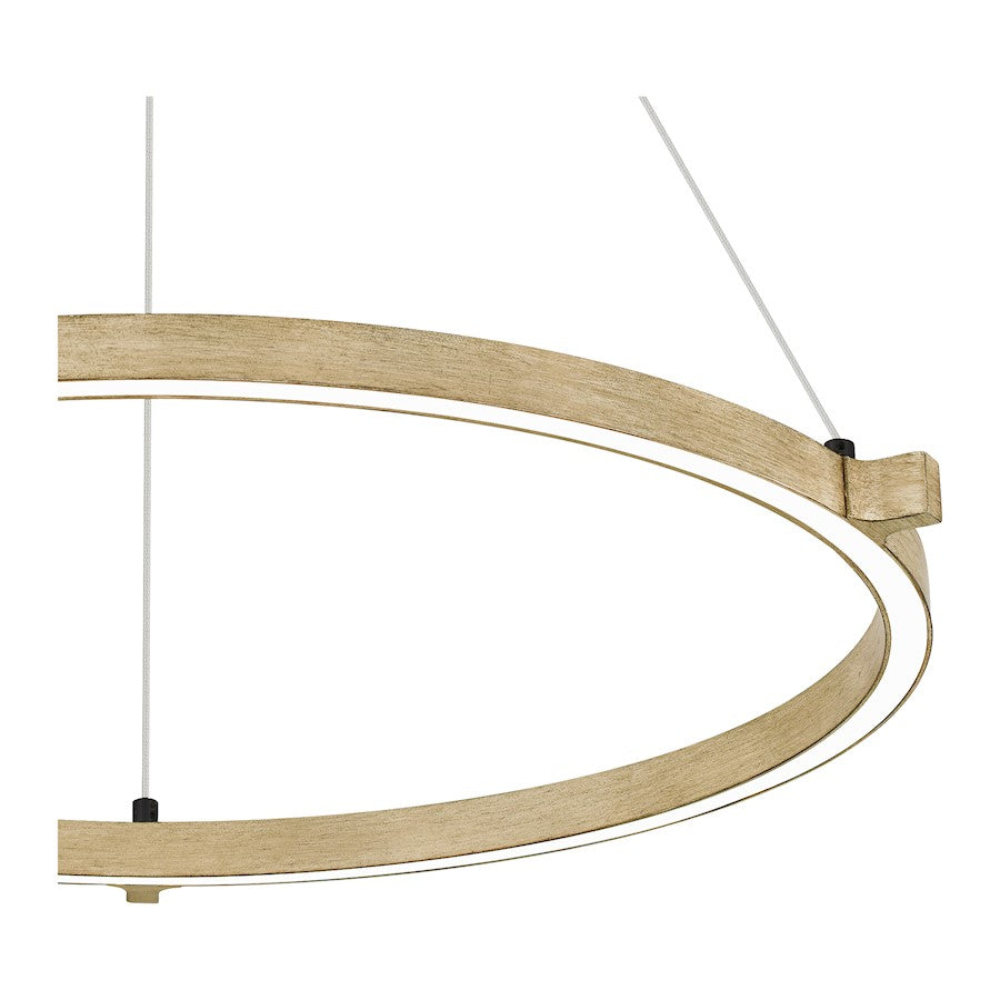 Soma Pendant, Whitewashed Walnut