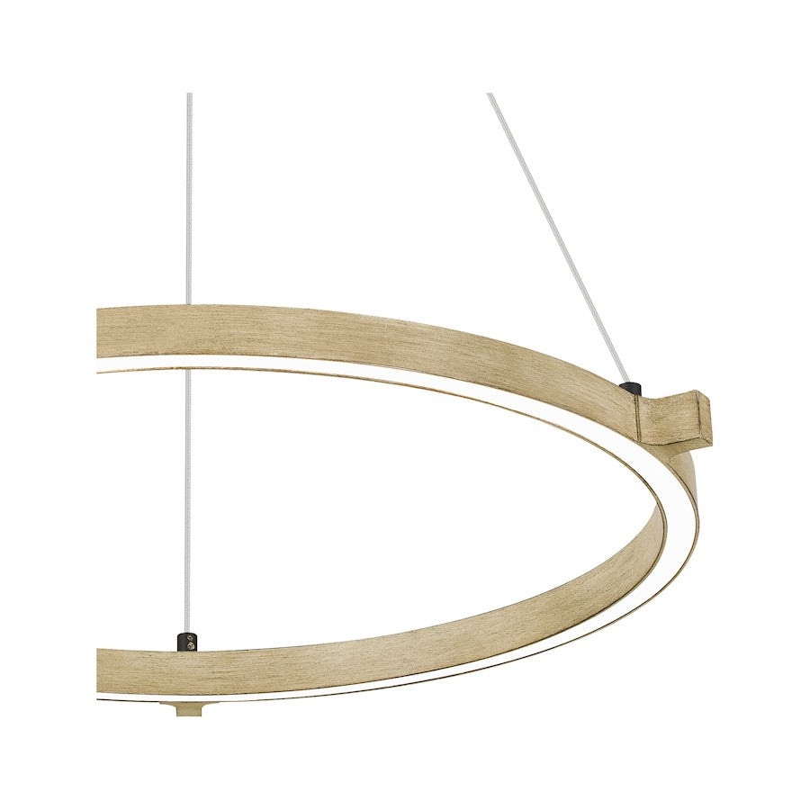 Soma Pendant, Whitewashed Walnut