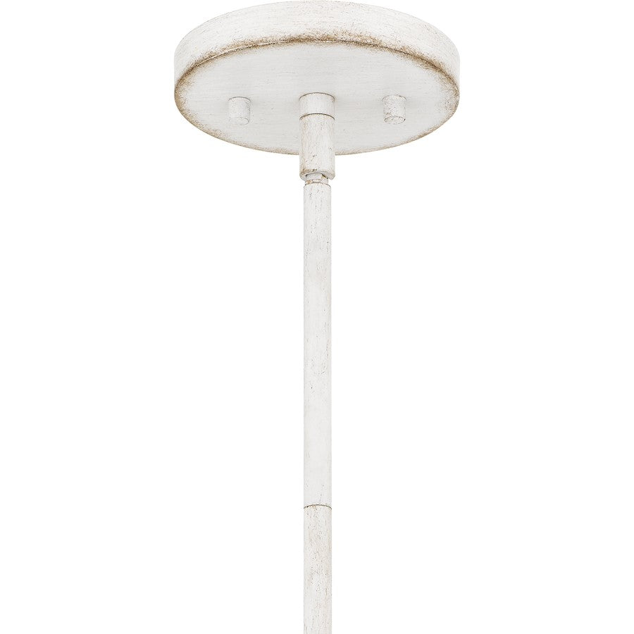 Dalia 4 Light Pendant, Antique White/Metal