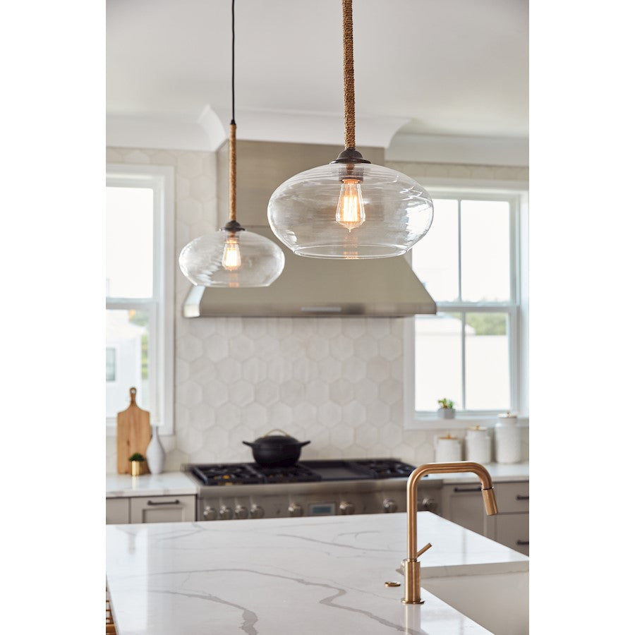 Merino 1 Light Mini Pendant, Tarnished Bronze