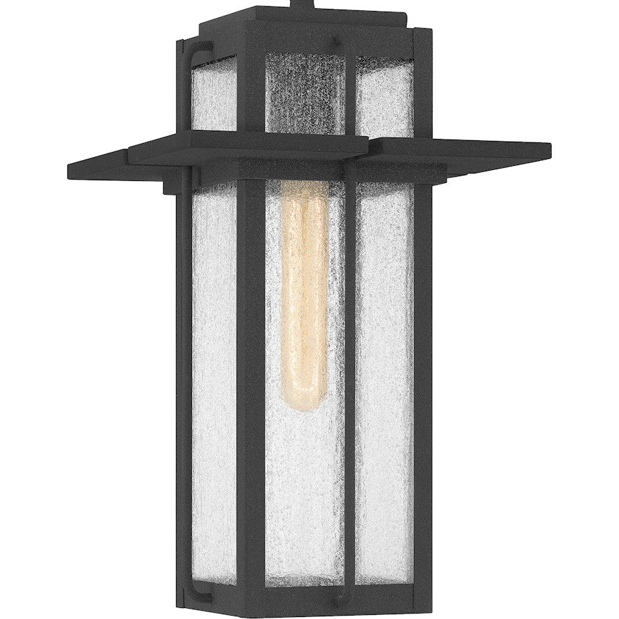 Randall 1 Light Outdoor Hanging Lantern, Mottled Black