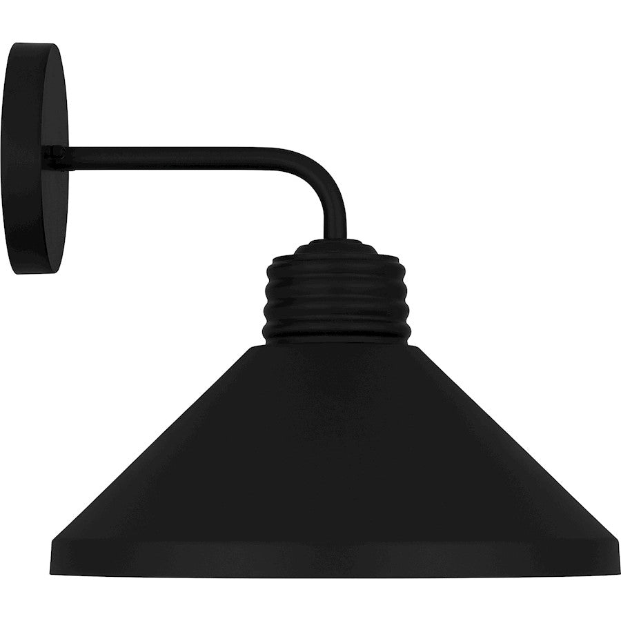 Rencher 1 Light Outdoor Lantern, Matte Black/Metal
