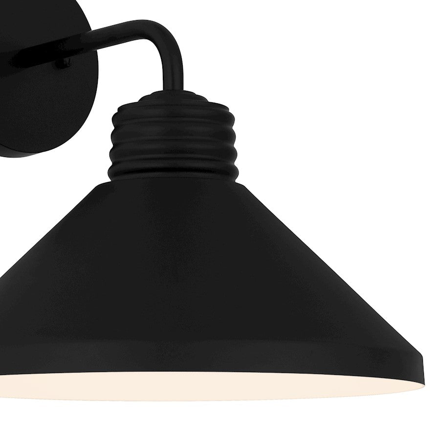 Rencher 1 Light Outdoor Lantern, Matte Black/Metal