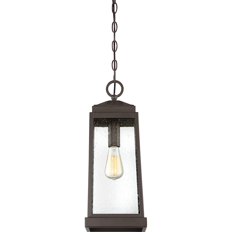 Ravenel 1 Light Mini Pendant, Bronze/Clear Seeded
