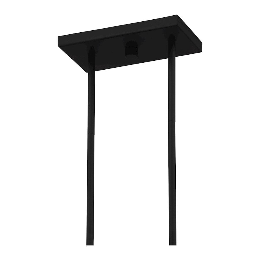 Rylan 5 Light Outdoor Lantern, Matte Black/Clear Seeded
