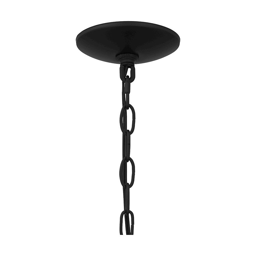 Scout 1 Light 18" Outdoor Lantern, Matte Black/Clear