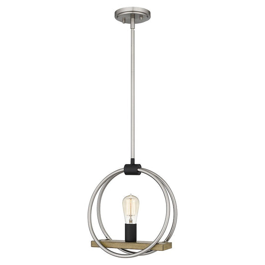 Sterling 1 Light Mini Pendant, Brushed Nickel