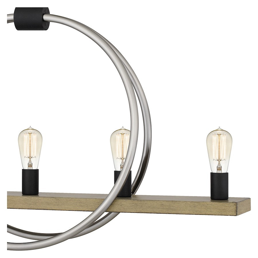 Sterling 5 Light Chandelier Light, Brushed Nickel
