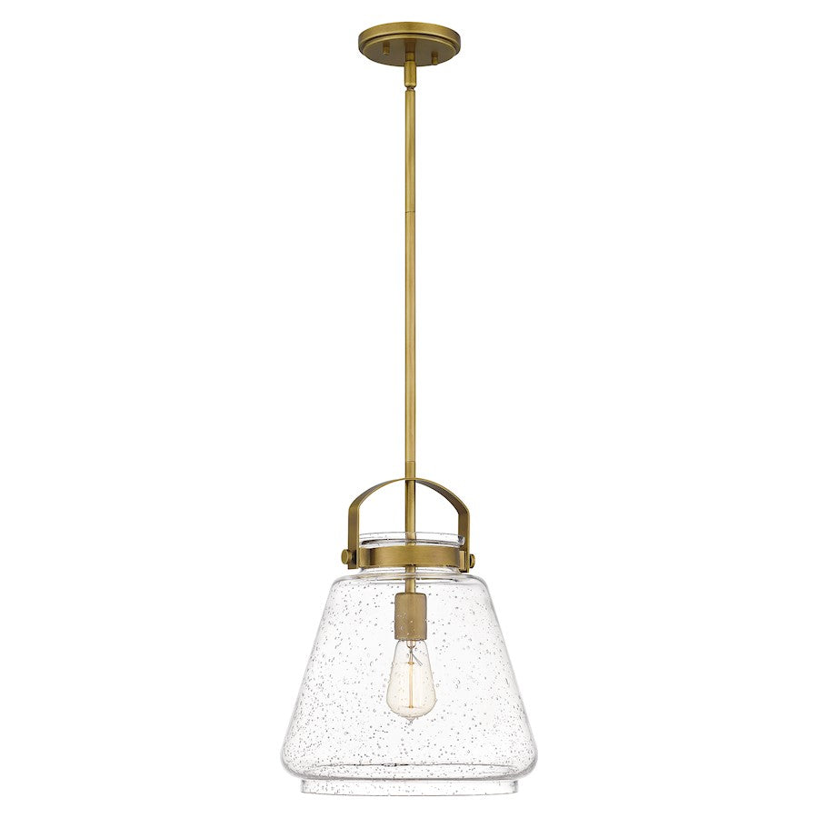 Stella 1 Light Mini Pendant, Clear Seeded