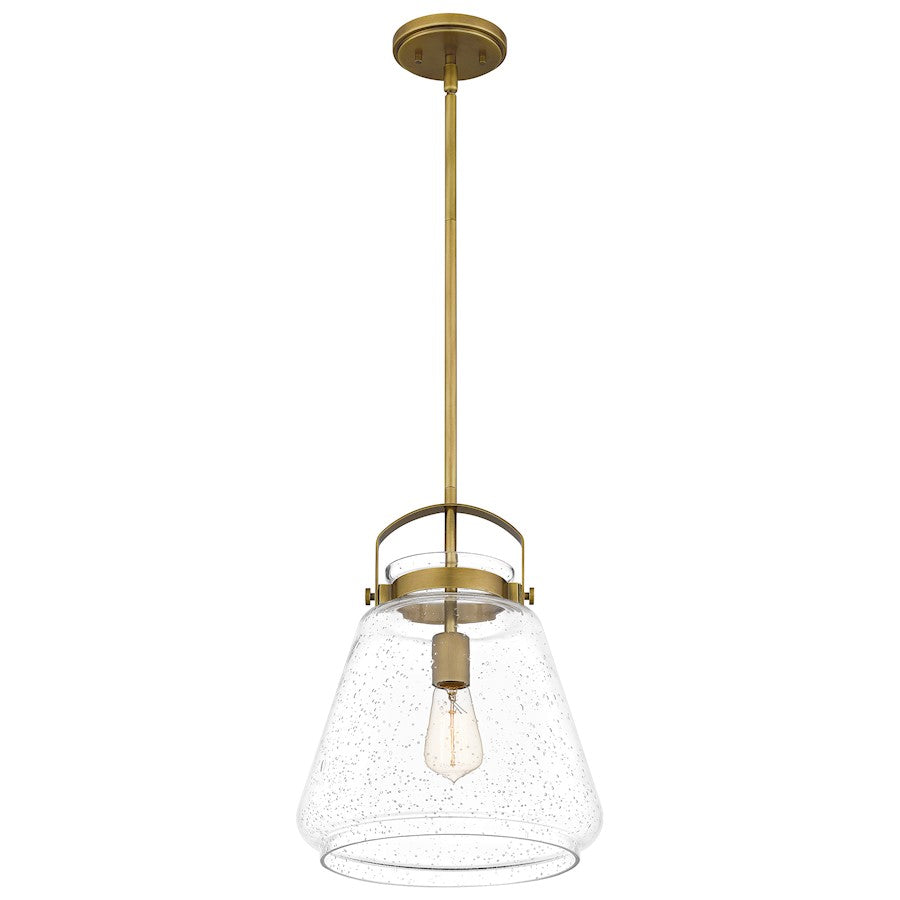 Stella 1 Light Mini Pendant, Clear Seeded