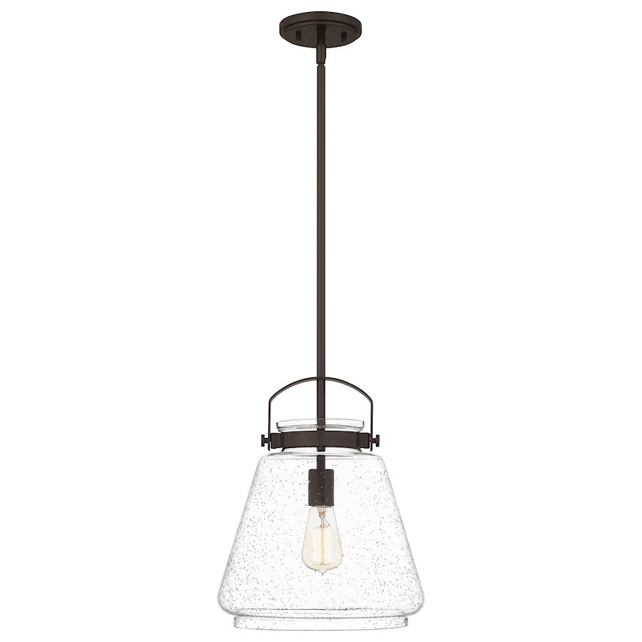 Quoizel Stella 1 Light Mini Pendant, Bronze/Clear Seeded - STLS1512WT