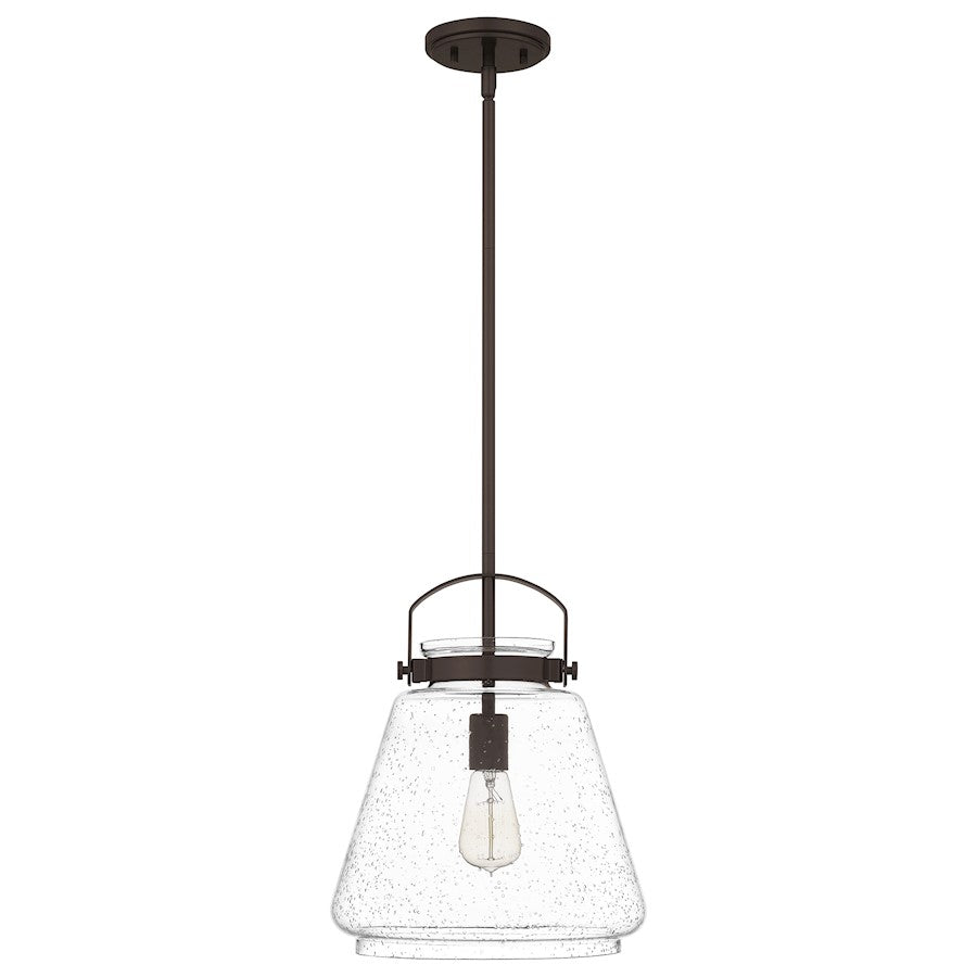 Stella 1 Light Mini Pendant, Clear Seeded