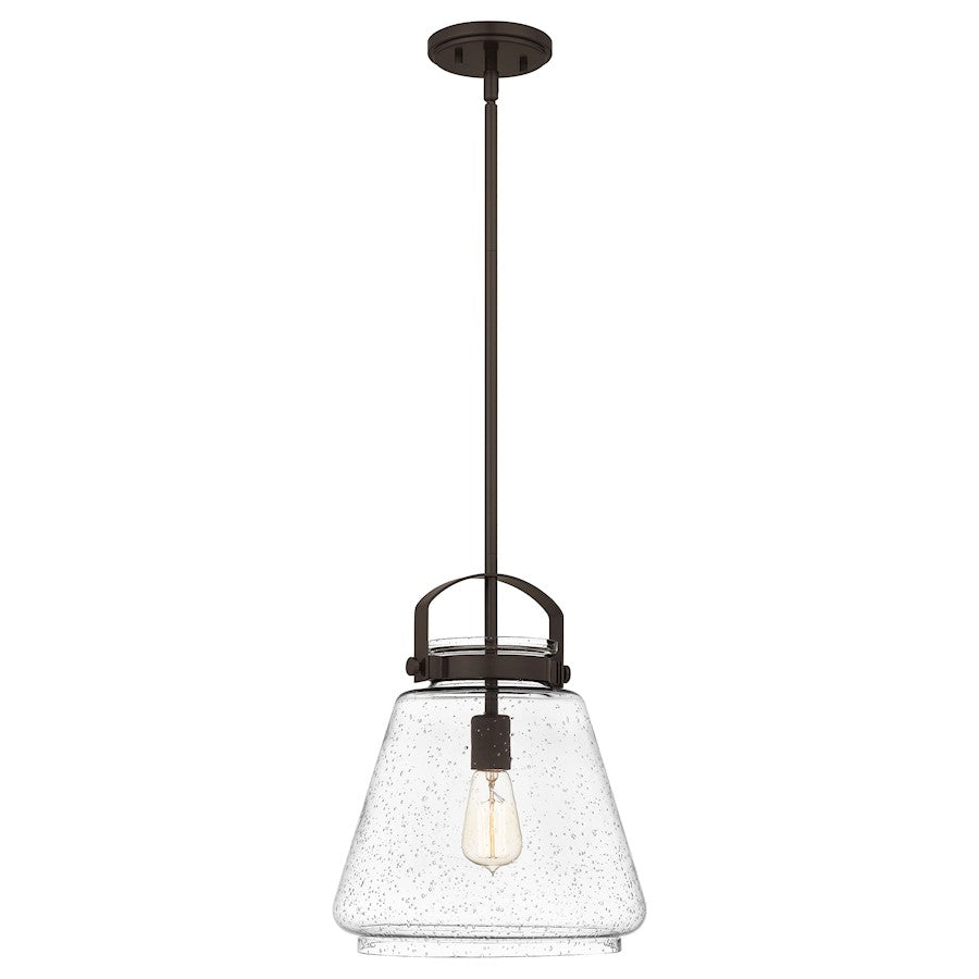 Stella 1 Light Mini Pendant, Clear Seeded