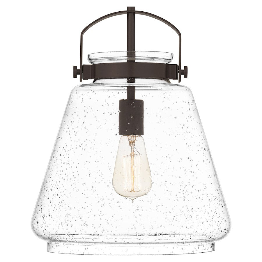 Stella 1 Light Mini Pendant, Clear Seeded