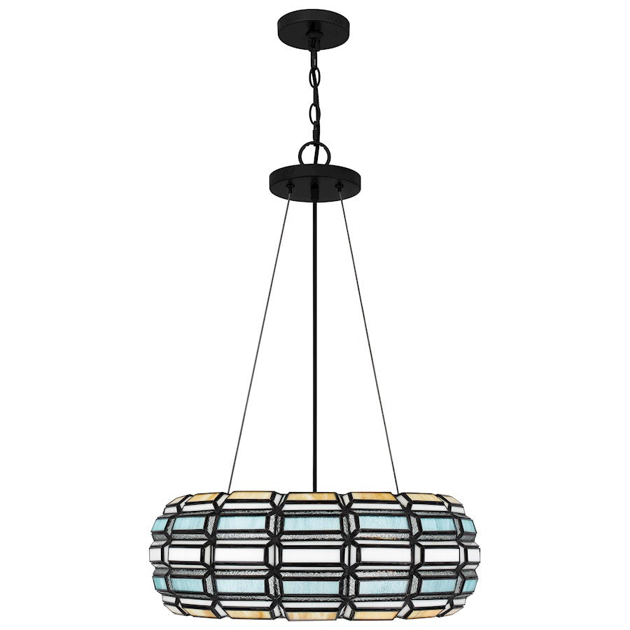 Shanghai 3 Light Pendant, Matte Black