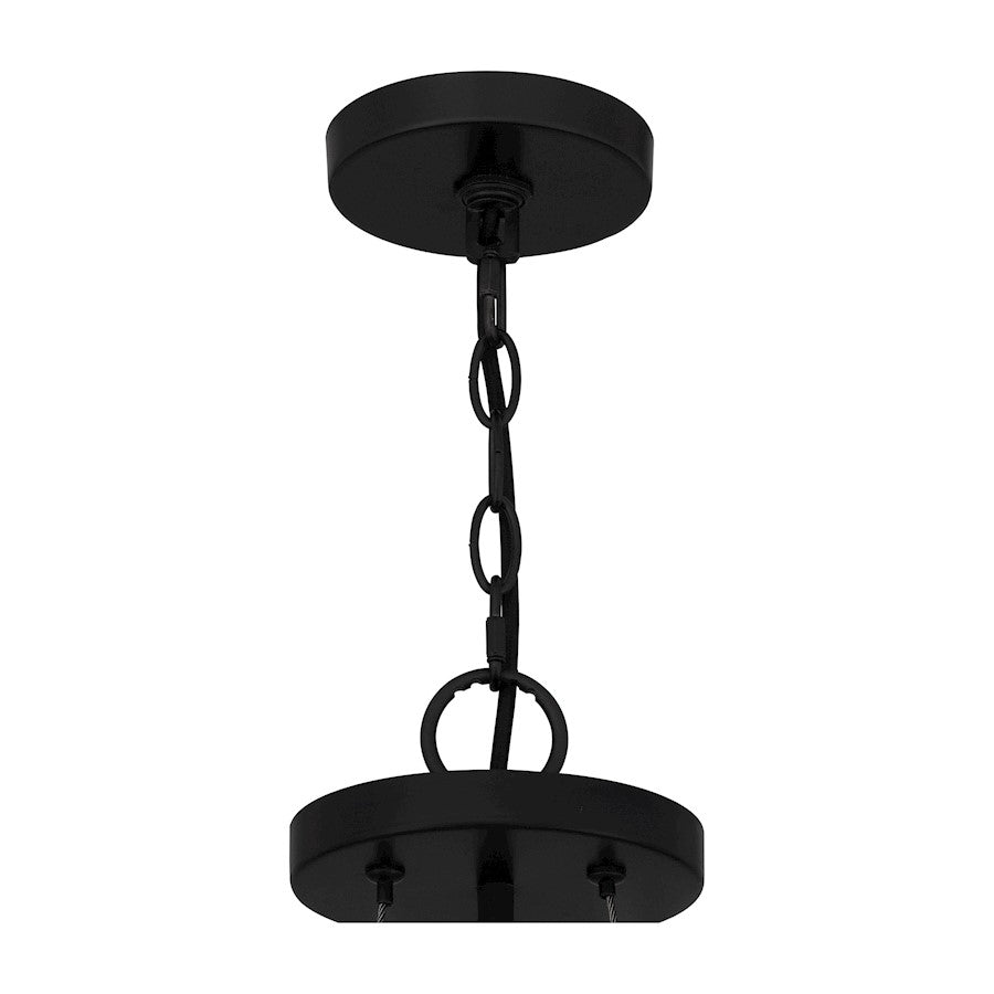 Shanghai 3 Light Pendant, Matte Black