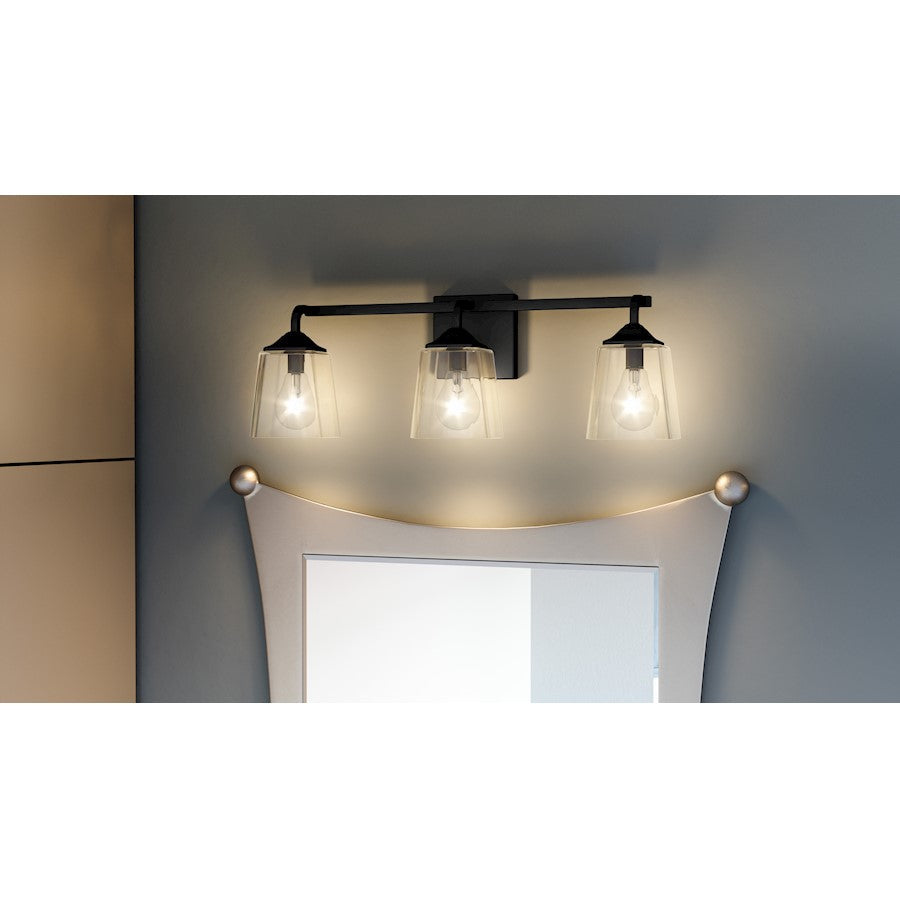 Thoresby 3 Light Bath Vanity, Opal Etched