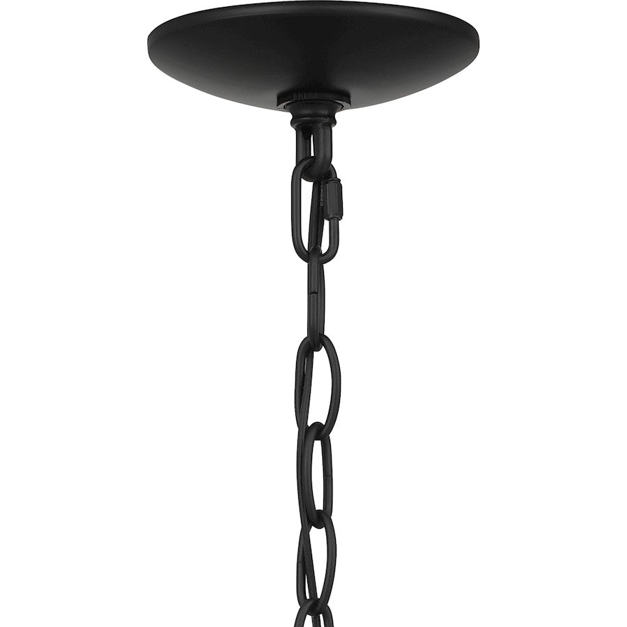 Uma 1 Light Outdoor Hanging Lantern, Matte Black
