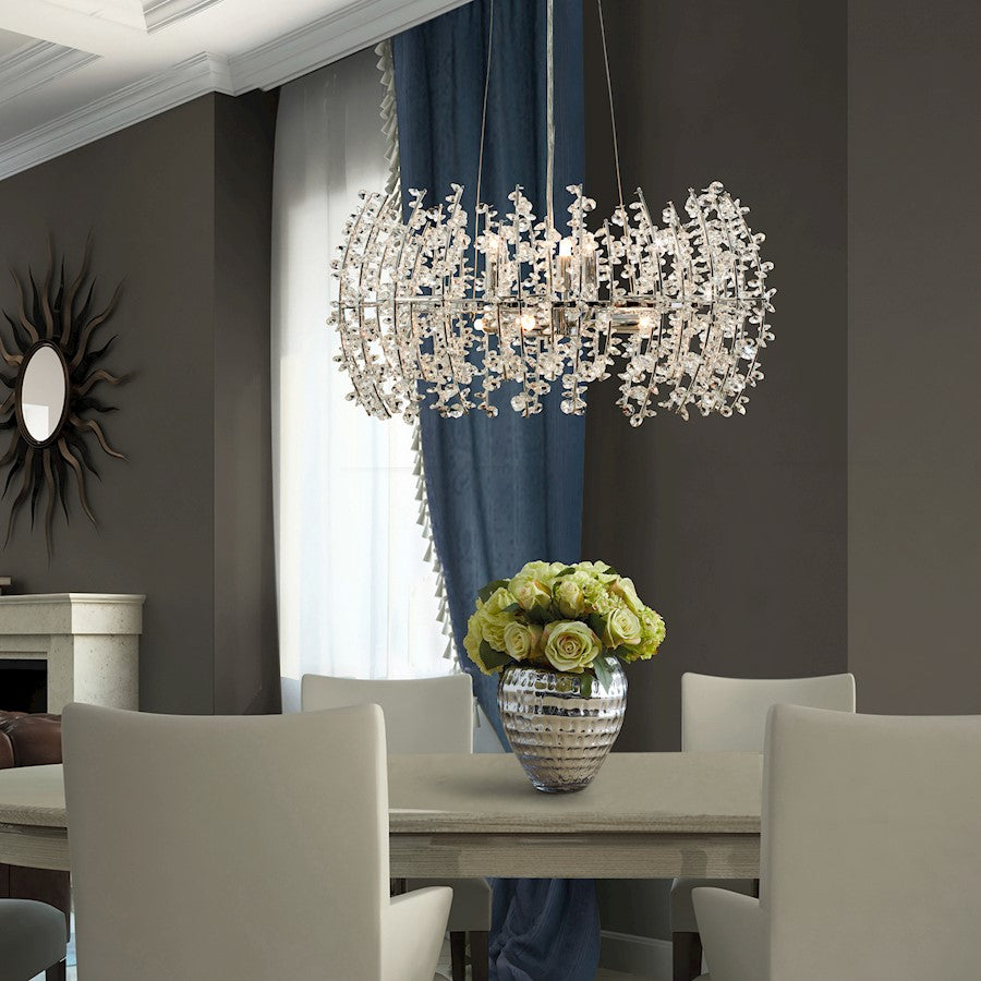 Valla Pendant, Polished Chrome