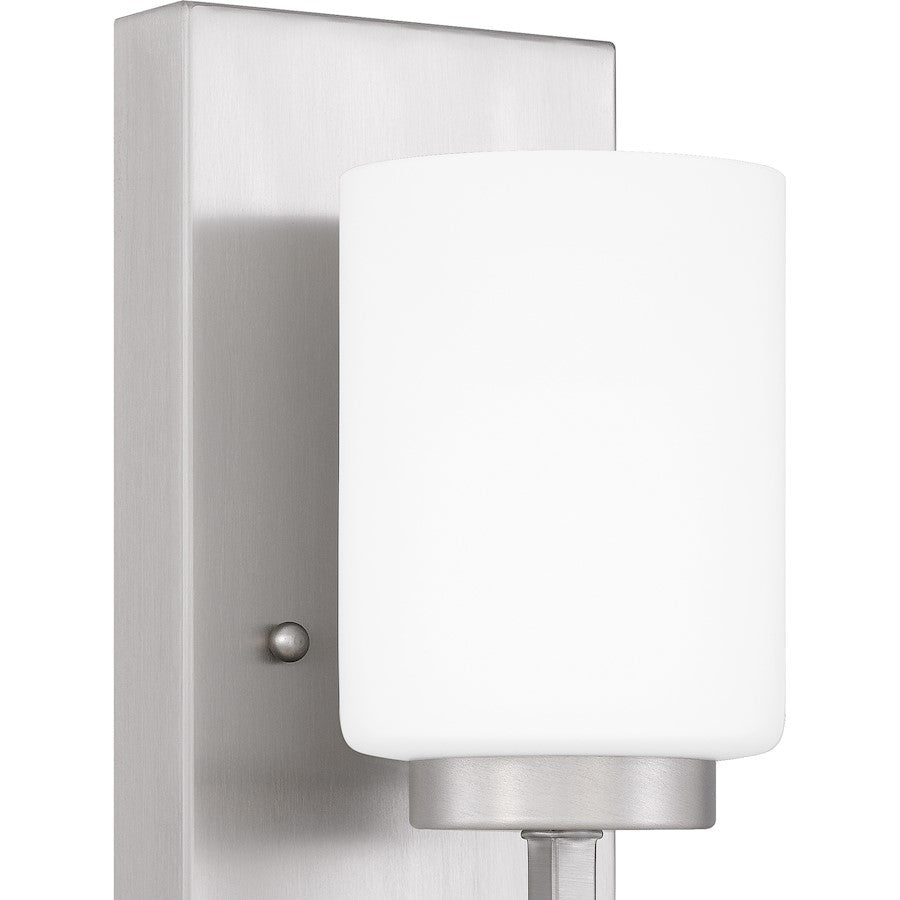 Wilburn 1 Light Wall Sconce, Opal Etched